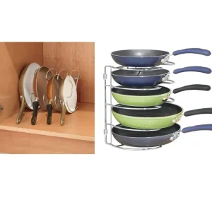InterDesign Classico Organizzatore Mobile Cucina, 27.94x23.1x19.8 cm, Argento
