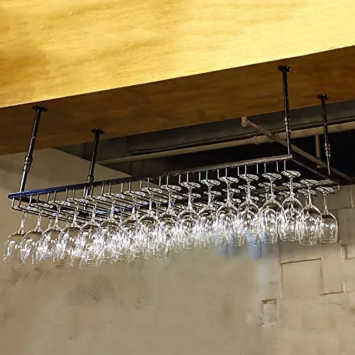 JHGJBJ Bottiglia di Vino Cremagliera/Supporto di Vetro di Vino, La Casa E La Cucina Bar Regolabile Altezza 30-60 Cm, Grado...