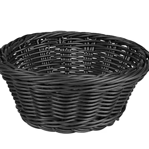 Kesper Cestino Pane/frutta Tondo Cm.17x7h Nero Plastificato