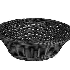Kesper Cestino Pane/frutta Tondo Cm.22,5x7h Nero Plastificato