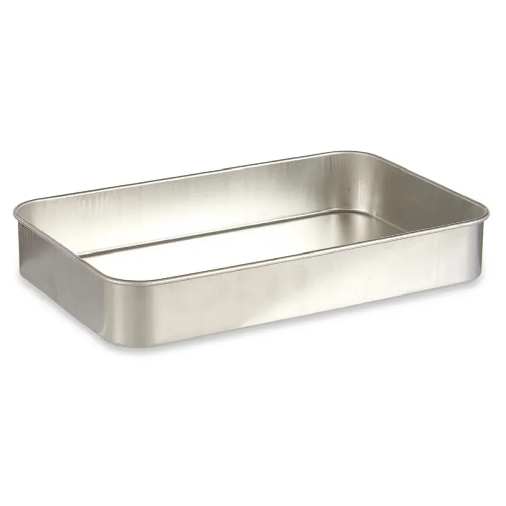 Teglia Kinvara Argentato Argento Alluminio 26 x 6,5 x 41 cm 41 x 6,5 x 26 cm