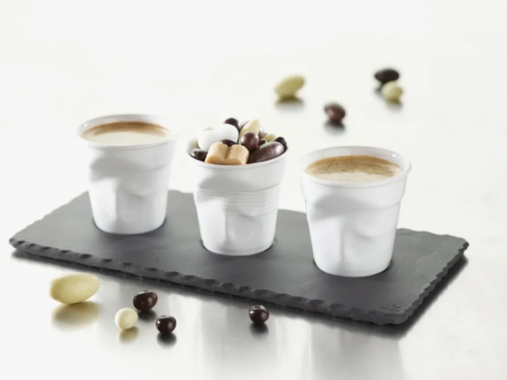 Knitter tazza espresso 8cl, bianca