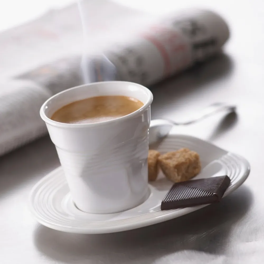 Knitter tazza espresso 8cl, bianca