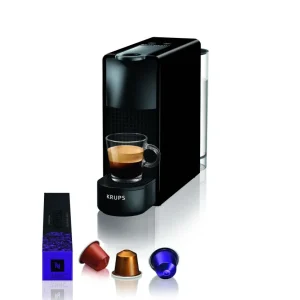 Krups Macchina per capsule XN1108 – per Nespresso, 0,6 l, nera, 8,4×20,4×33 cm