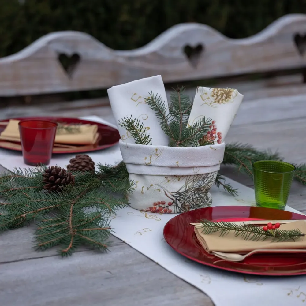 2 Tovagliette Colazione + Portapane Bormio La Casa di Paola Marella