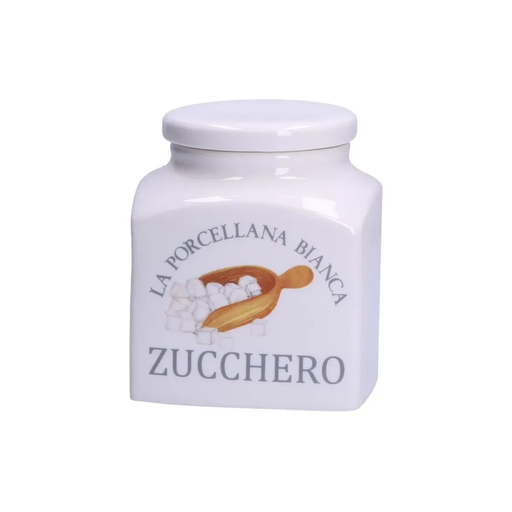 LA PORCELLANA BIANCA Barattolo per lo zucchero porcellana H1 4.5 cm