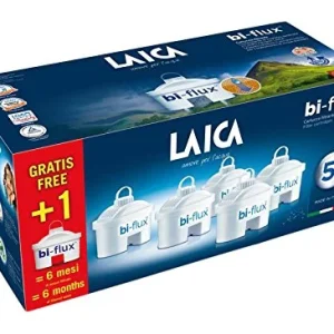 Laica F6S Cartuccia Filtrante Bi-Flux, 6 Cartucce