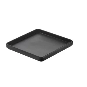 Lanzarote Vassoio Cm.15x15x2 Quadrato Nero