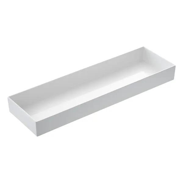 Leone - T8455 - Vassoio Venezia - 53 x 16,2 x 6 cm - melamina - bianco - Leone - 100575 - Conf. da 1 Pz.