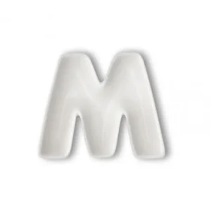 LETTERA "M" PORCELLANA CIOTOLINA MULTIUSO