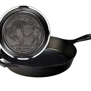 LODGE - PADELLA TONDA 26,04 CM LOGO BUFALO