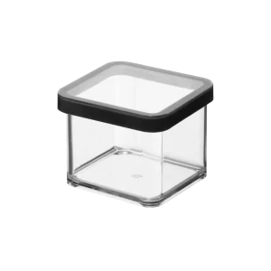 LOFT Contenitori per alimenti KLAR nero - 10x10x7,2 cm (0,5 l)