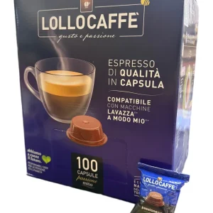 Lollo Caffe Compatibile Lavazza Modo Mio Nera 100pz