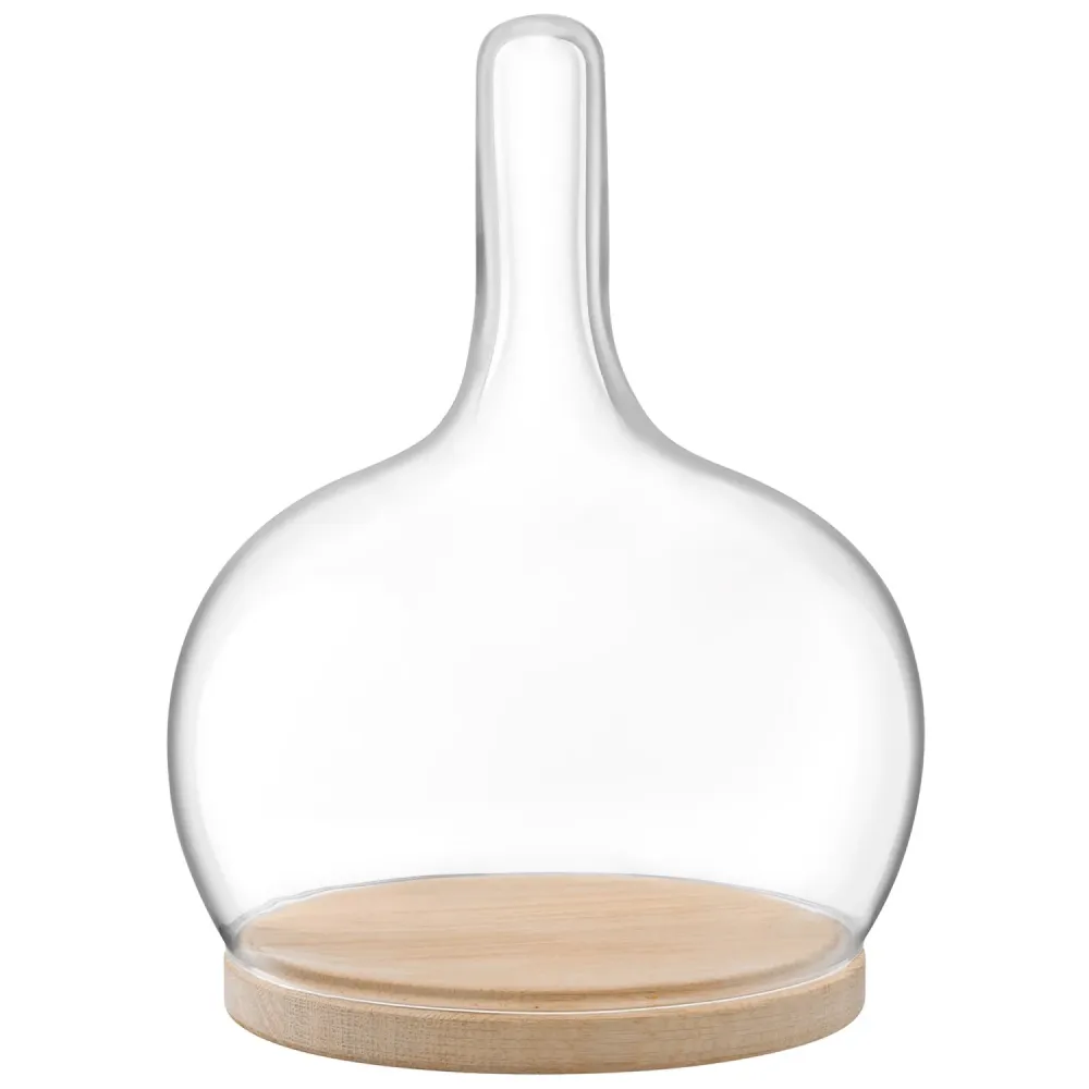 LSA Platte Cloche Dome EICHE Ø19,5 cm H25,5 cm lsalh01