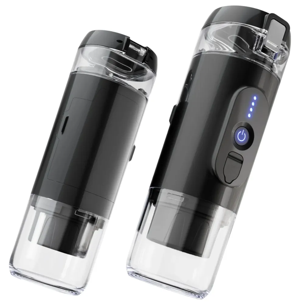 Macchina da caffè cordless Presso XI ricaricabile tramite USB-C (per capsule e polvere)