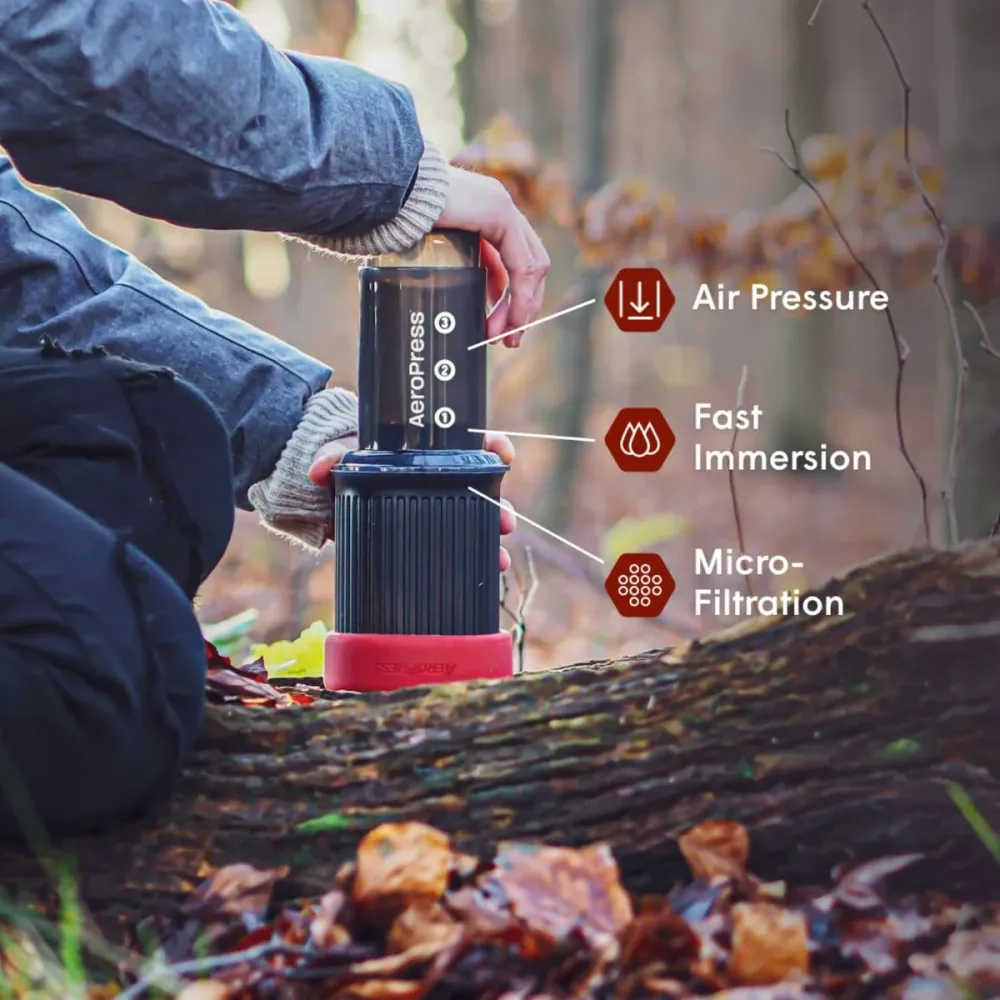 Macchina da Caffè Portatile Aeropress Go Nero 3 Tazze