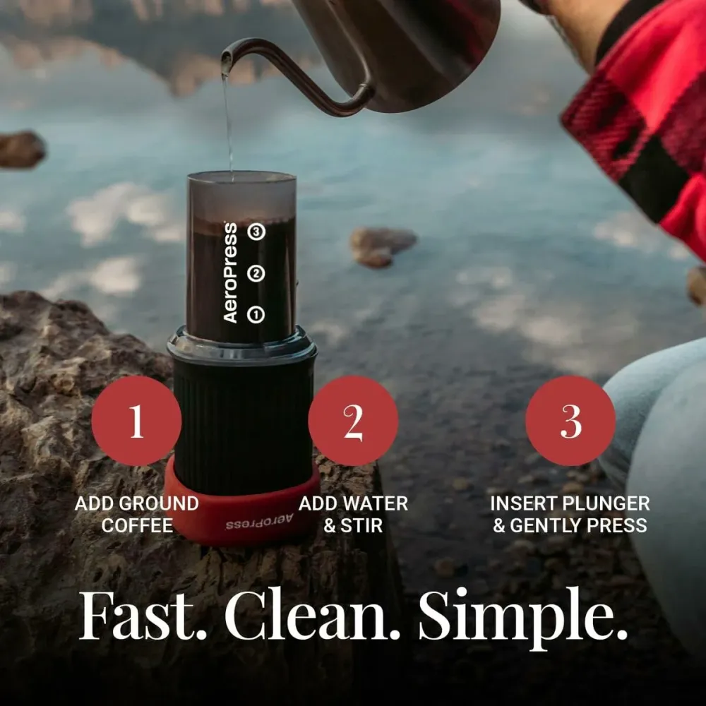 Macchina da Caffè Portatile Aeropress Go Nero 3 Tazze