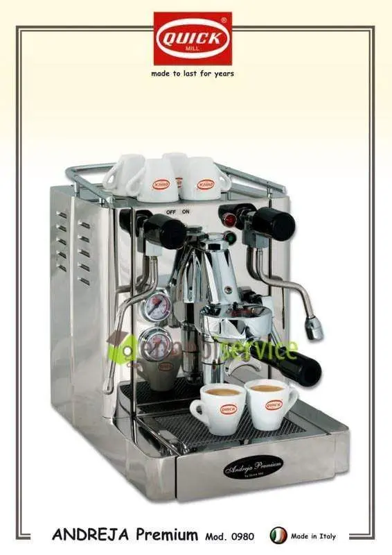 Macchina caffe' acciaio inox 'andreja premium' Quick Mill