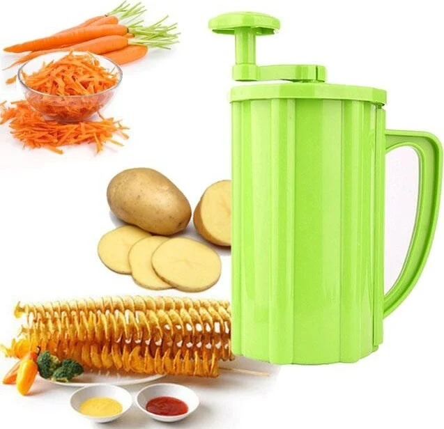 Macchina Taglia Patate Spirale Taglierina Multifunzione Per Frutta Verdura