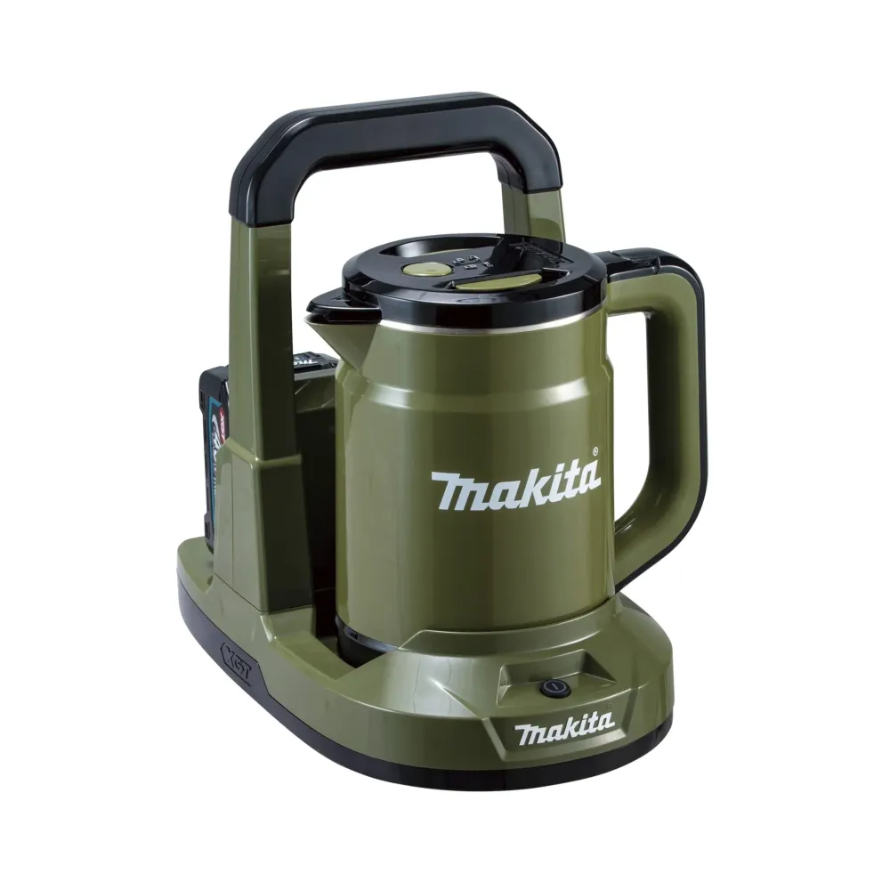 Makita Kettle Ricaricabile 40Vmax KT001GZO Verde Oliva Batterie e Caricatore Venduti Separatamente