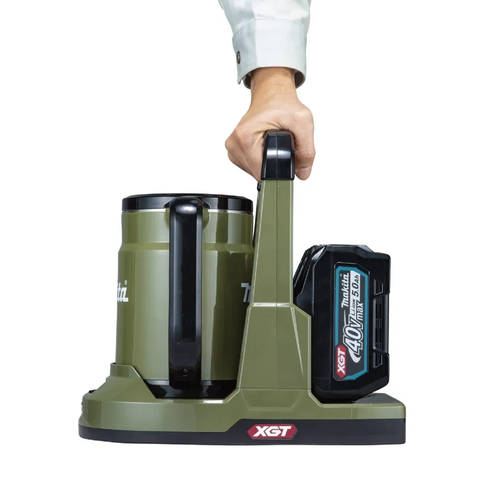 Makita Kettle Ricaricabile 40Vmax KT001GZO Verde Oliva Batterie e Caricatore Venduti Separatamente