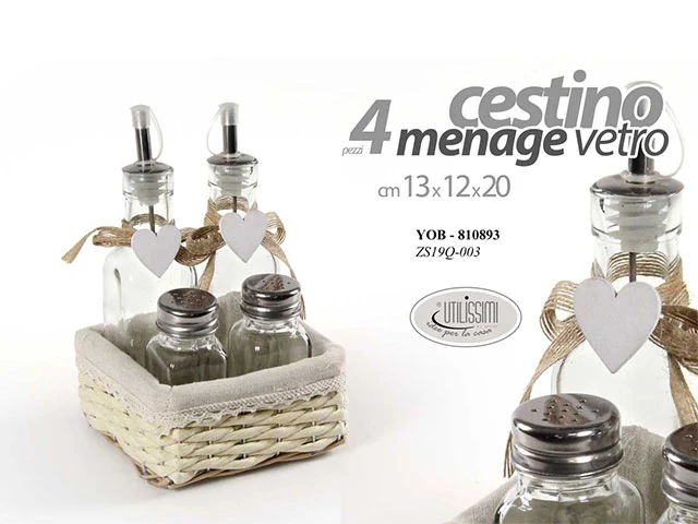 Menage+cestino 4 pezzi 810893