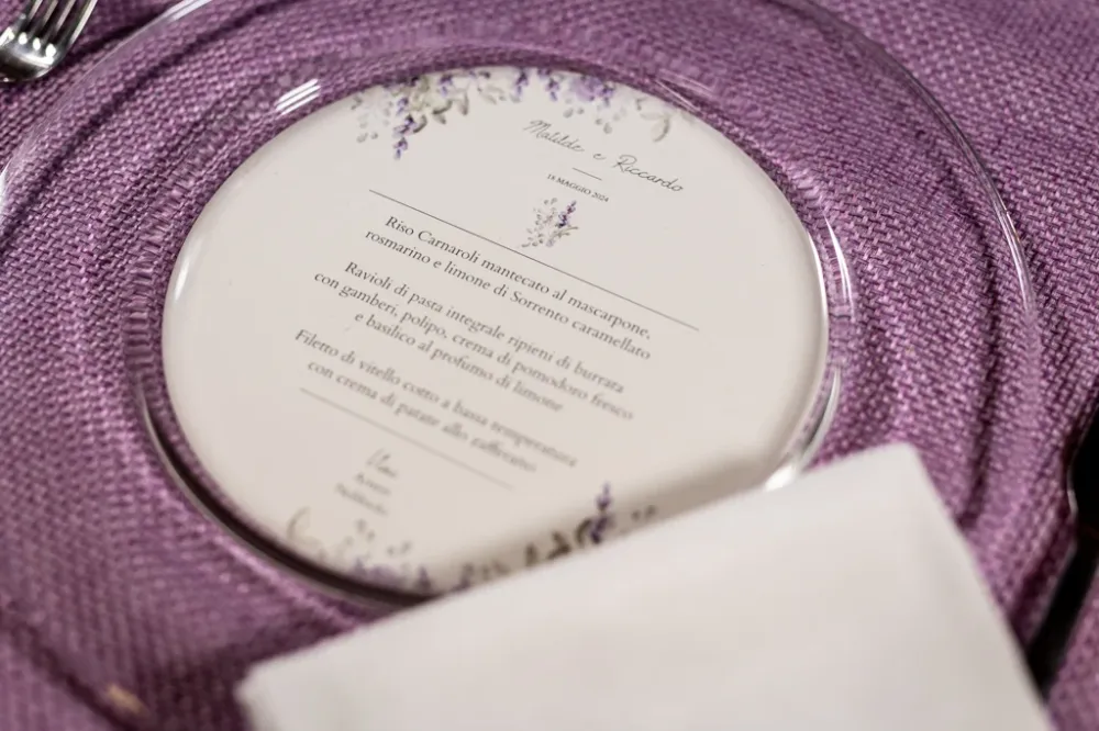 Menu - linea Wisteria