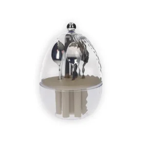 MINI OVETTO GIREVOLE CUCCHIAINI BRANDANI | acciaio inox | 6pz