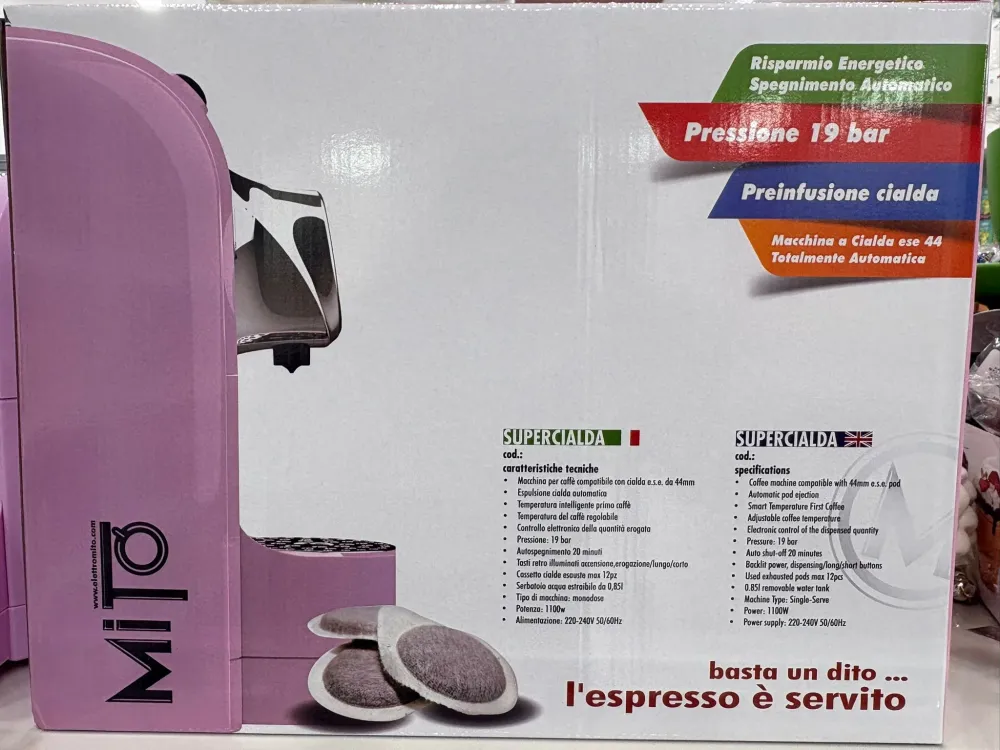 MITO MACCHINA CIALDE ROSA