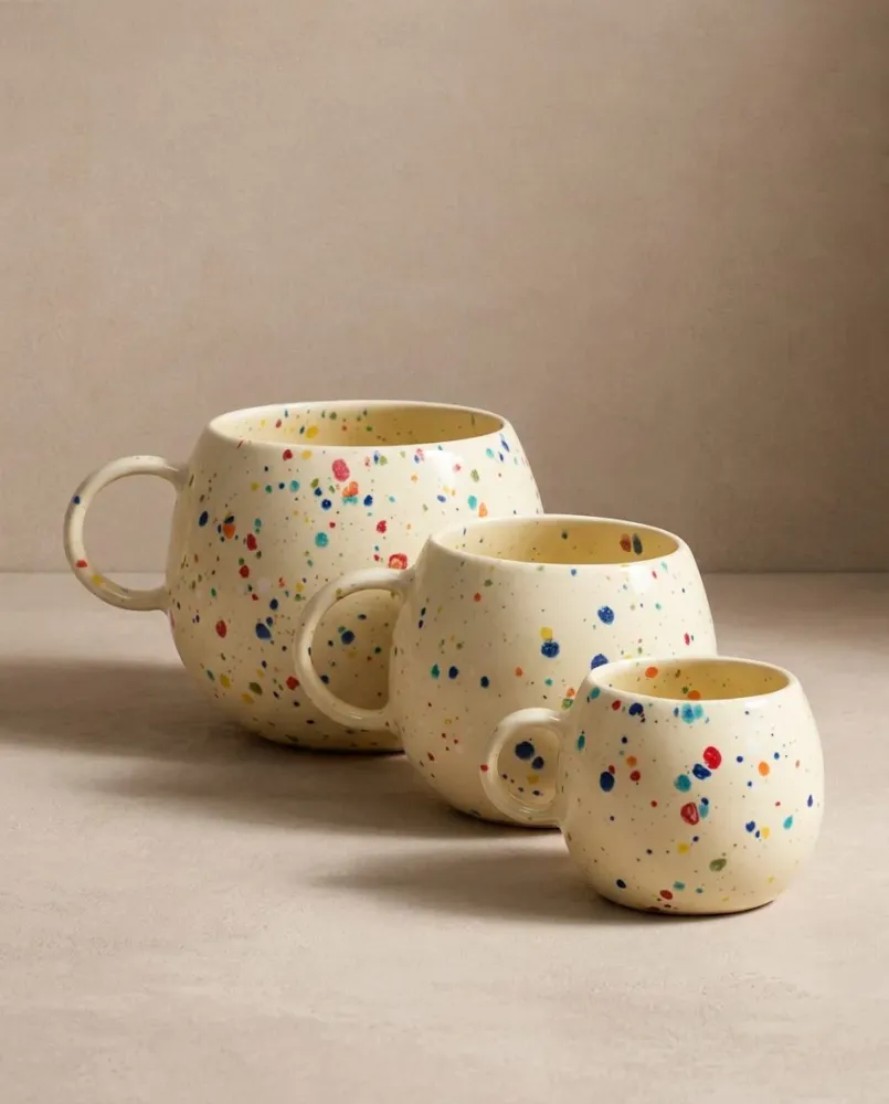 New Party Tazza sfera 250 ml Giallo MT