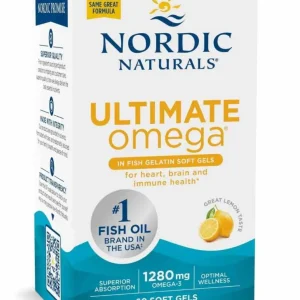 Nordic Naturals Ultimate Omega gelatina di pesce 1280 mg 60 capsule molli gusto limone