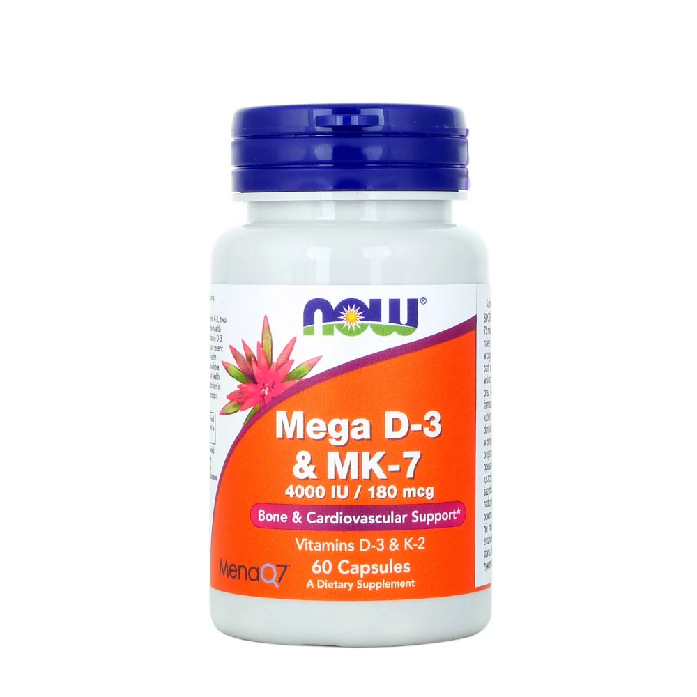 NOW FOODS Mega D3 & MK-7 (60 capsule)