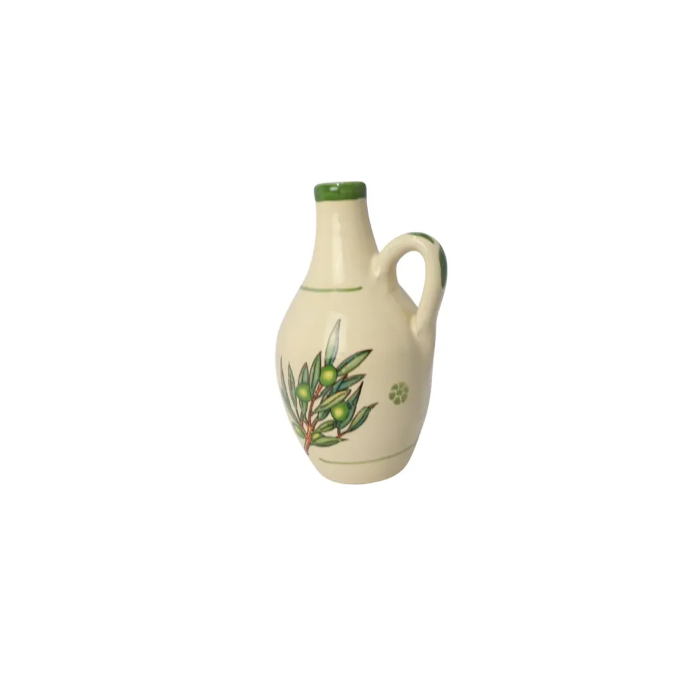 Oliera, bottiglia ceramica con decorazione Ulivo (300 ML)
