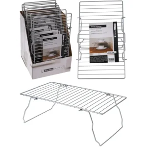 Organizer da cucina metallo con rivestimento polvere grigio, dimensioni 37x21x13,5cm, peso 335gr Con sleeve carta decorata