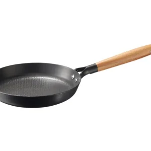 Padella KÜCHENPROFI Country ghisa smaltata con manico legno ø 24x4 cm