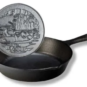 Padella tonda 20,32 cm logo anatra Lodge&Seasoned