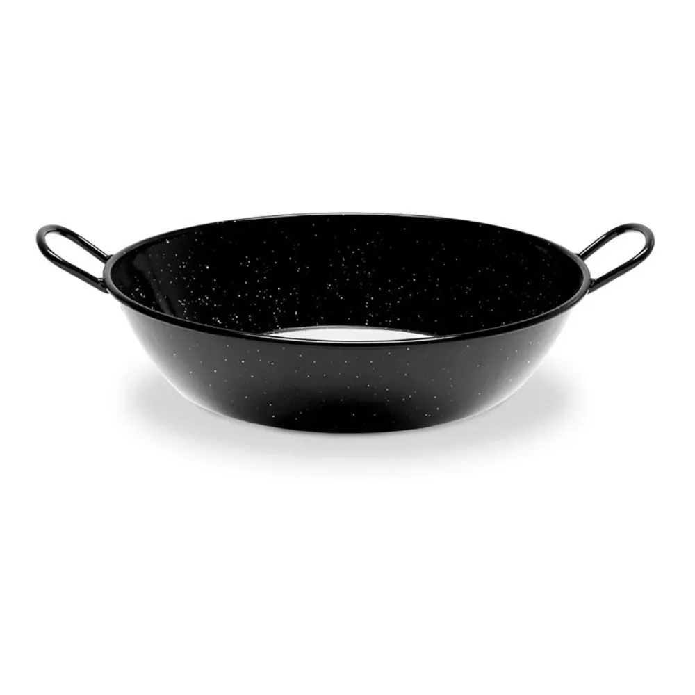 Padella Vaello Nero Multicolore Ø 36 cm Acciaio Smaltato