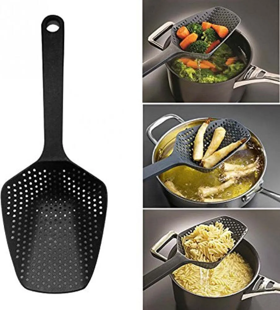 Paletta Scola Pasta Verdure Filtro Colino Acqua Strumenti Cucina Cottura Plastica