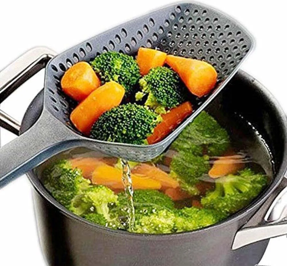 Paletta Scola Pasta Verdure Filtro Colino Acqua Strumenti Cucina Cottura Plastica