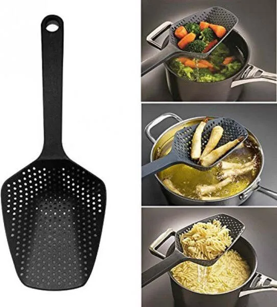 Paletta Scola Pasta Verdure Filtro Colino Acqua Strumenti Cucina Cottura Plastica