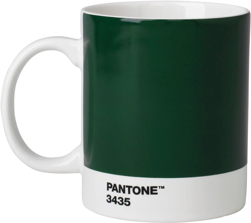 Pantone copenhagen Tazza – 375 ml, Ø 8,5 cm, porcellana, verde scuro