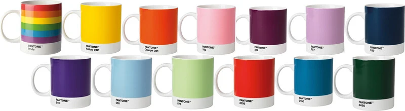 Pantone copenhagen Tazza – 375 ml, Ø 8,5 cm, porcellana, verde scuro