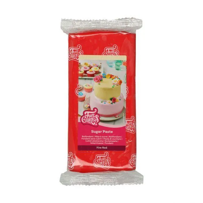 Pasta di zucchero - Rosso Fuoco 1kg