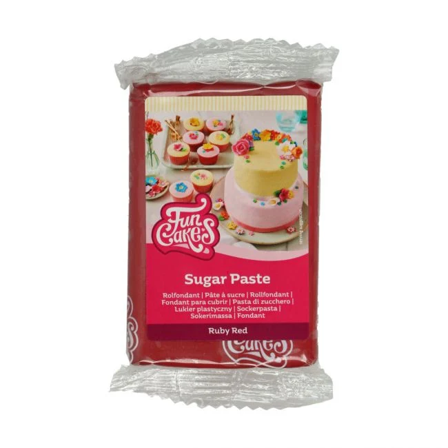 Pasta di Zucchero - Rosso Rubino 250g