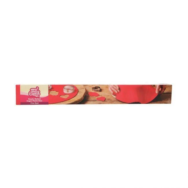Pasta di Zucchero Stesa - Rosso Fuoco