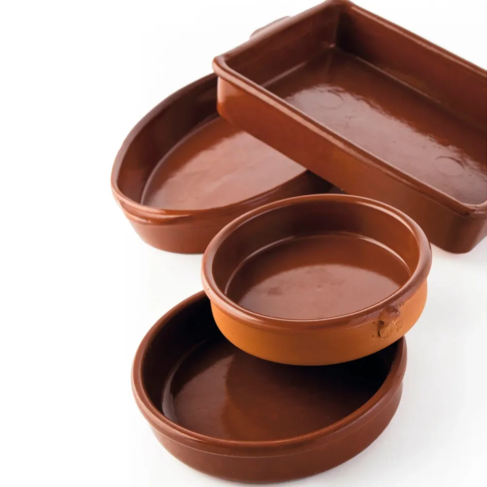 Pentola Ceramica Marrone (Ø 30 cm) (3 Unità)