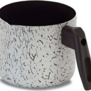 Pentolino Bollilatte Bolli Latte 12 Cm Silver Plus Antiaderente Con Manico