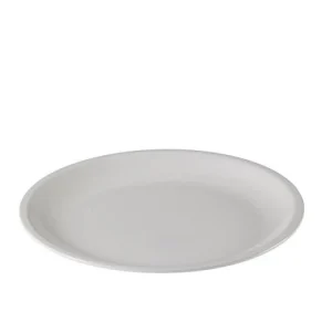 Le Perle Piatto Fondo Diametro 21 H.4 Bianco Melamina Leone