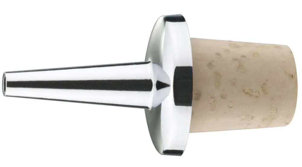 2 pezzi. Tappi spray cromati su blister
