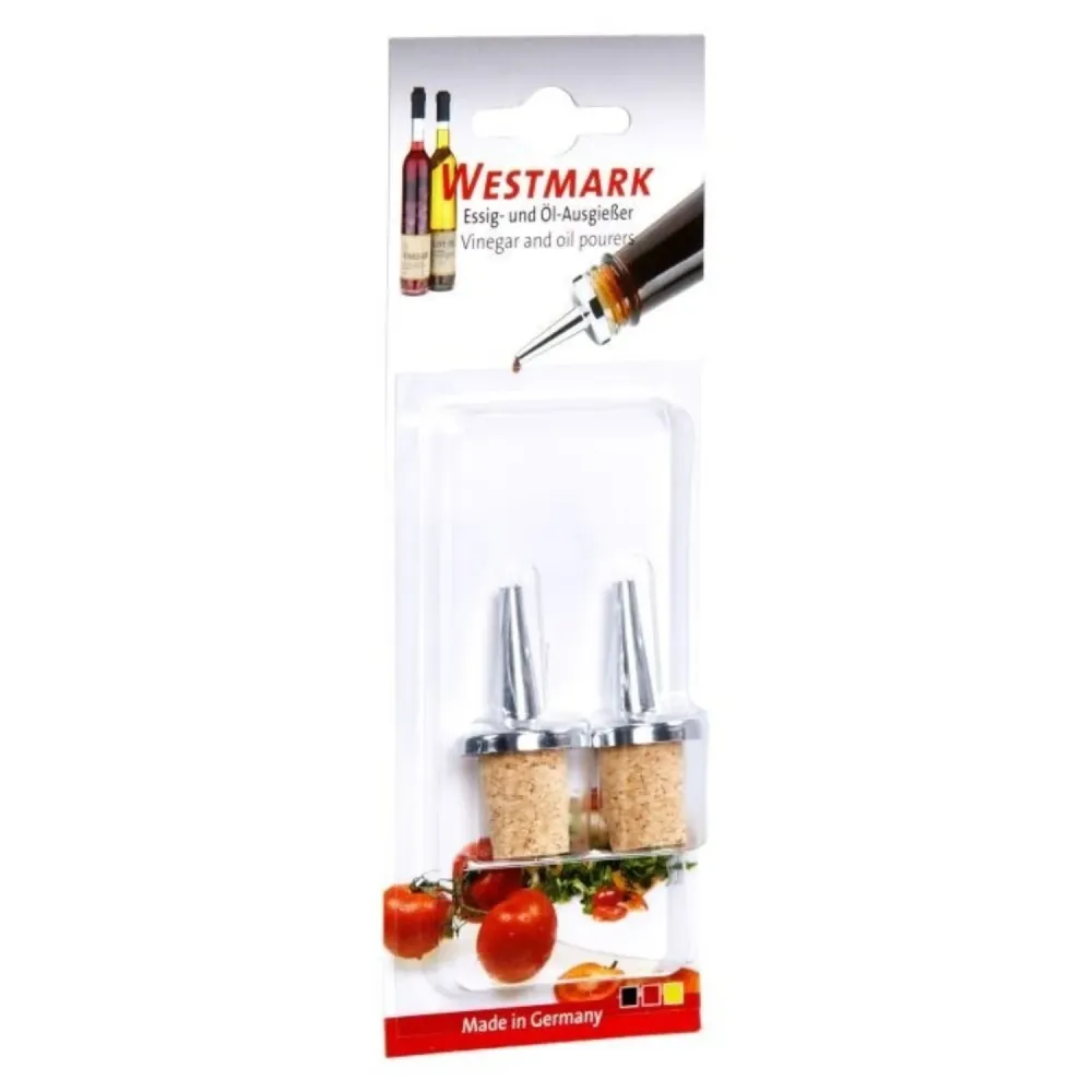 2 pezzi. Tappi spray cromati su blister